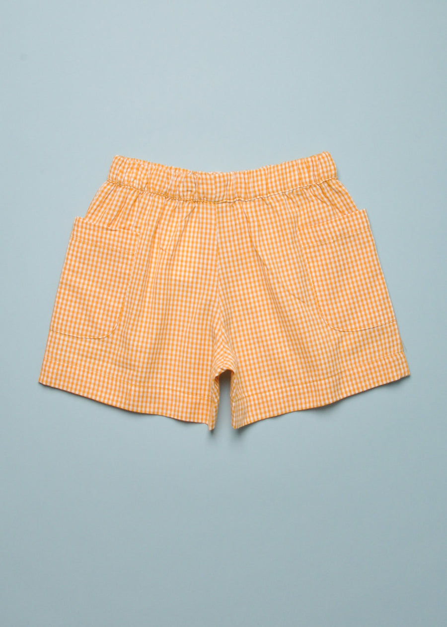 BIRCH SHORTS - YELLOW CHECK