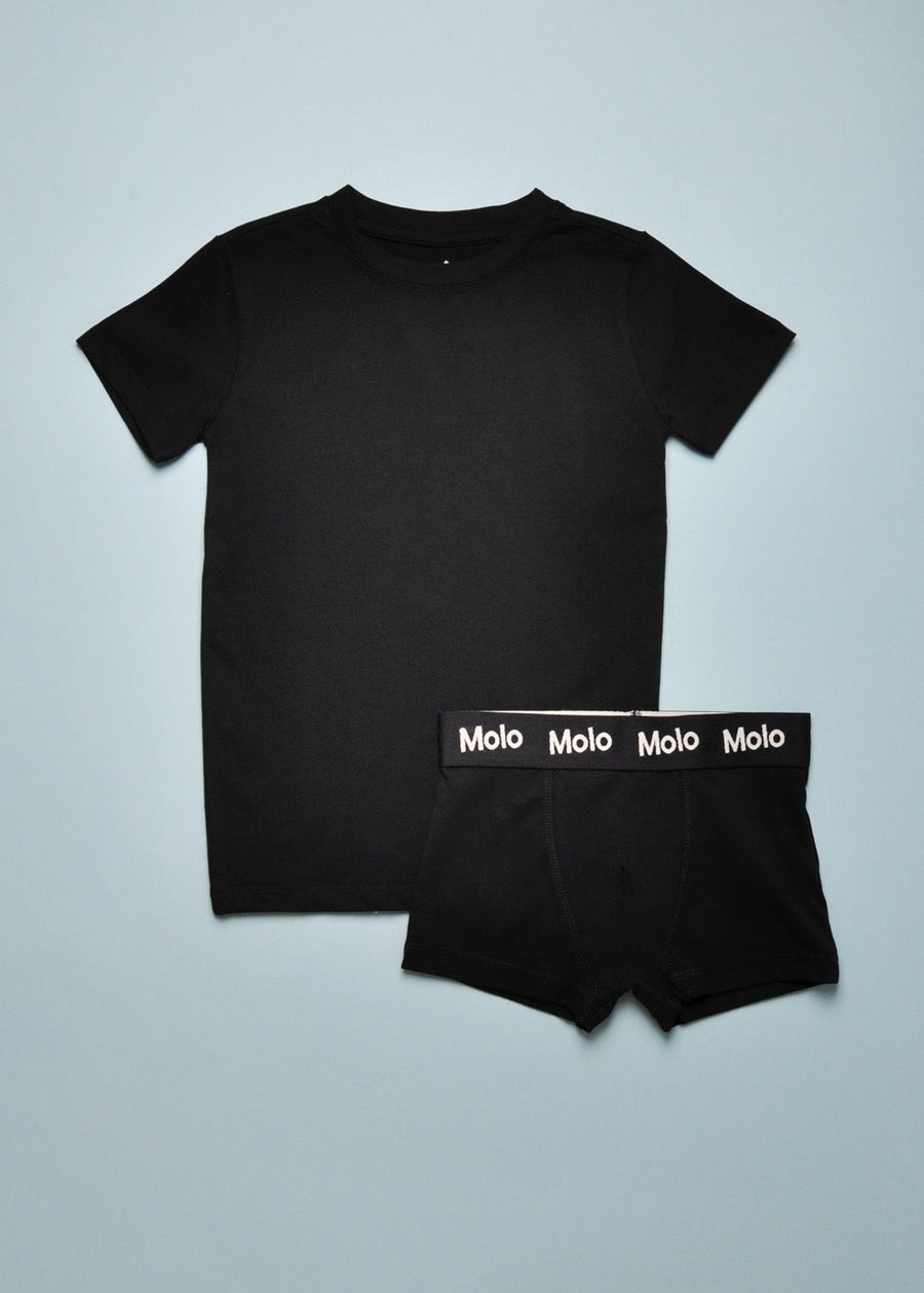 JUSTIN BOXERS - 2 PACK - BLACK/WHITE