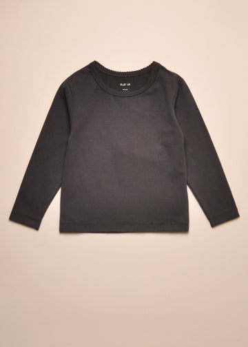 JERSEY LYCRA TEE - CHARCOAL