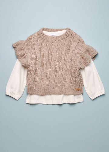 KNIT SWEATER & TEE SET