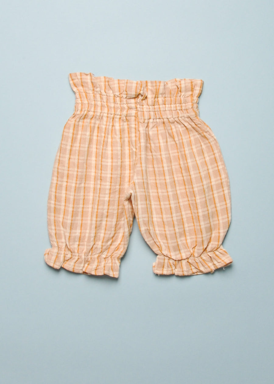 EMBROIDERED/PLAID SET - NAVY