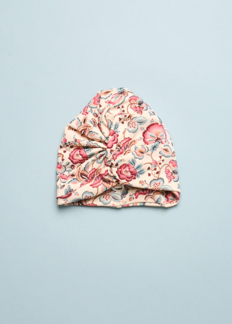 ABINA BATHING TURBAN - CREAM FLORAL