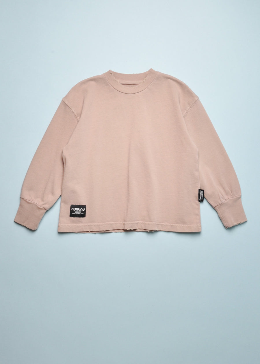 DISTRESSED TRIM SHIRT - STONE
