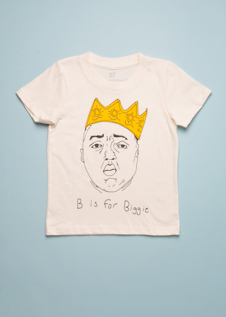 B IS FOR BIGGIE TEE - NATURAL