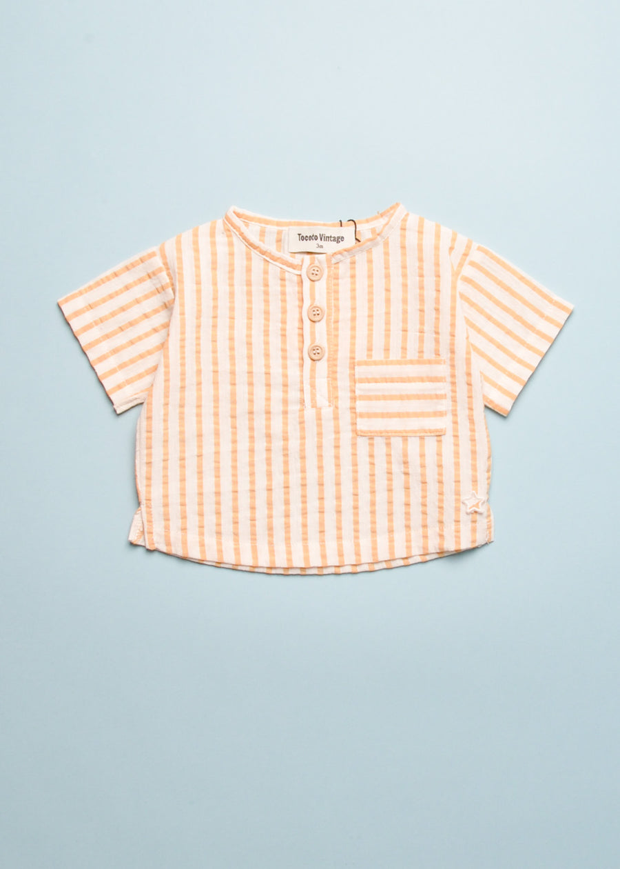 STRIPED SEERSUCKER SHIRT