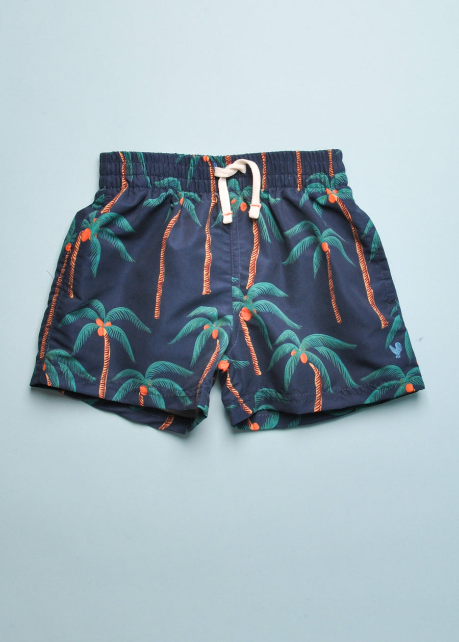 PALM TREES SWIM TRUNK - NAVY