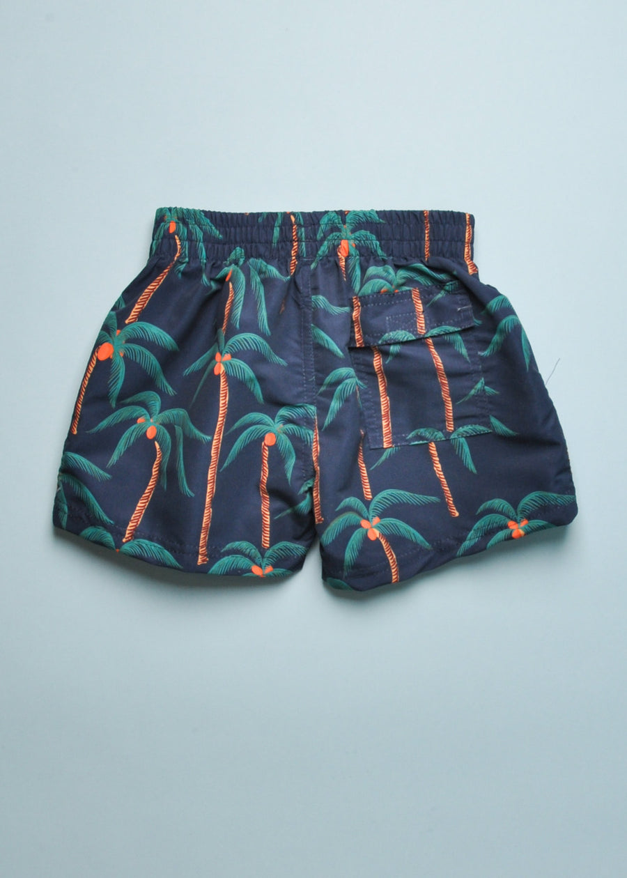 PALM TREES SWIM TRUNK - NAVY