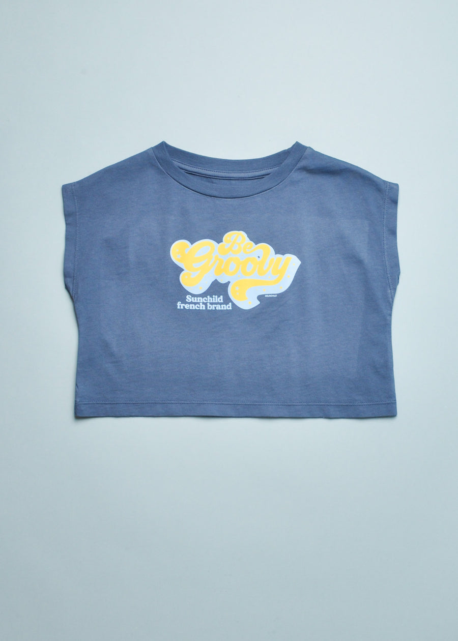 BE GROOVY CROP TEE