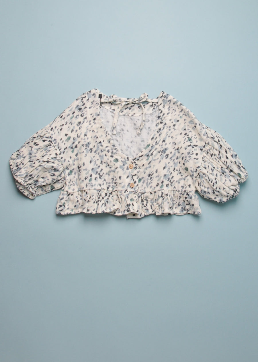 ANIMAL PRINT BLOUSE