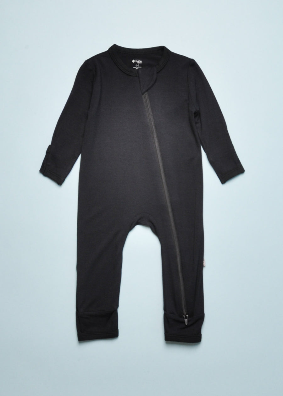 ZIPPERED ROMPER - MIDNIGHT