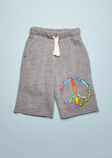LAGUNA PEACE SIGN SWEATSHORTS