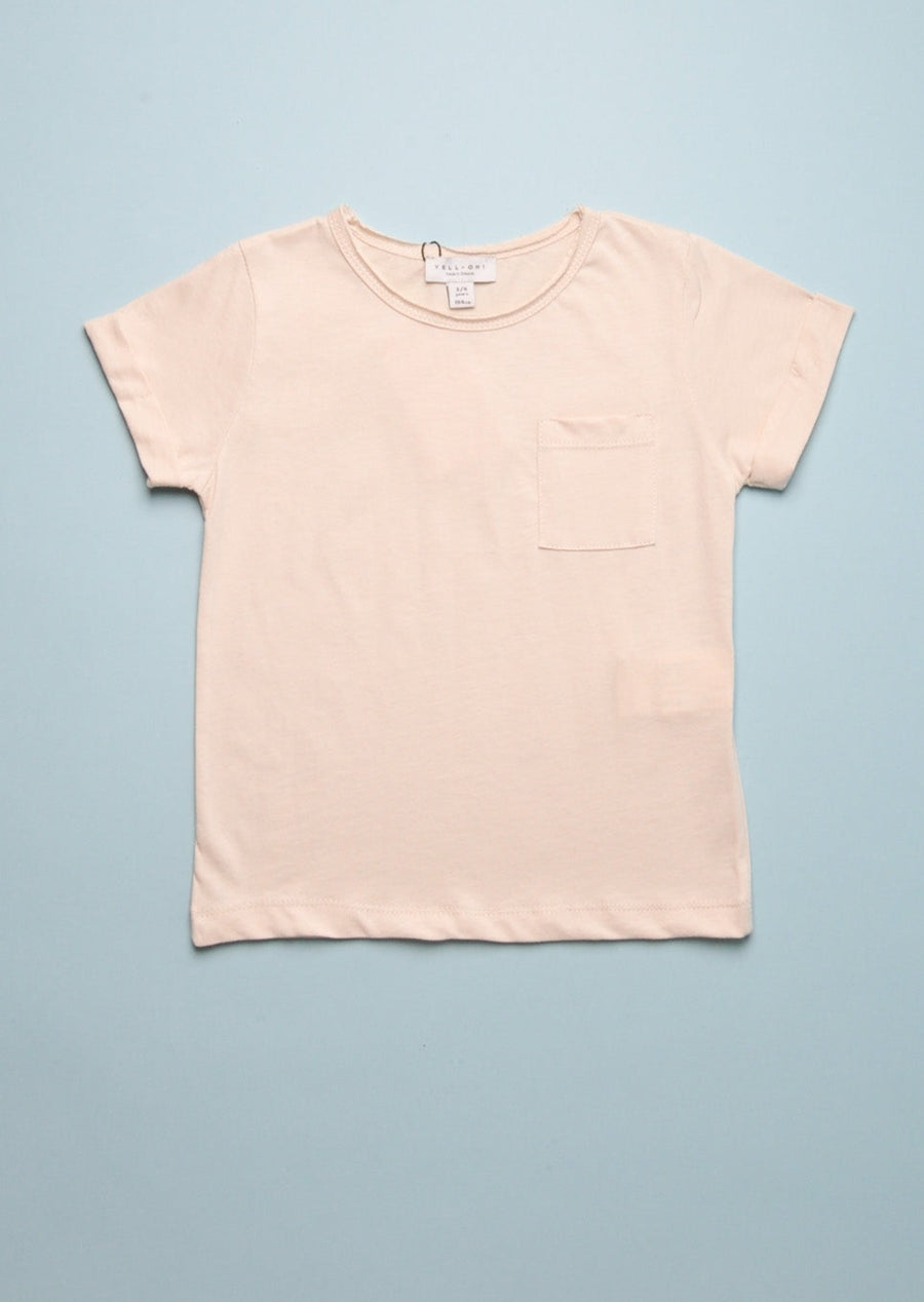 FOLDED SLEEVE TEE- SAND