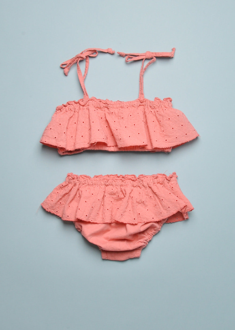 EYELET COTTON BIKINI