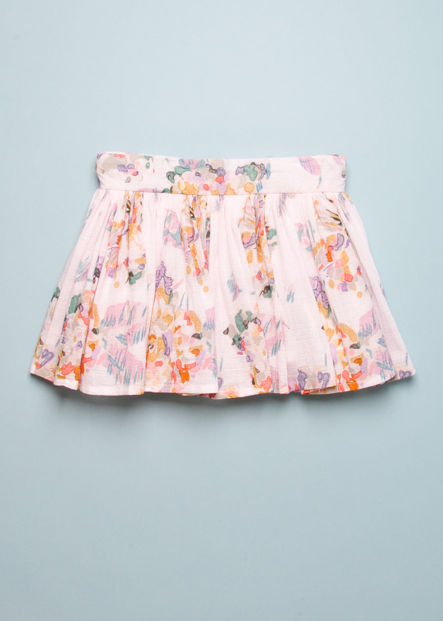 SPRINT FLORAL SKIRT - ROSE
