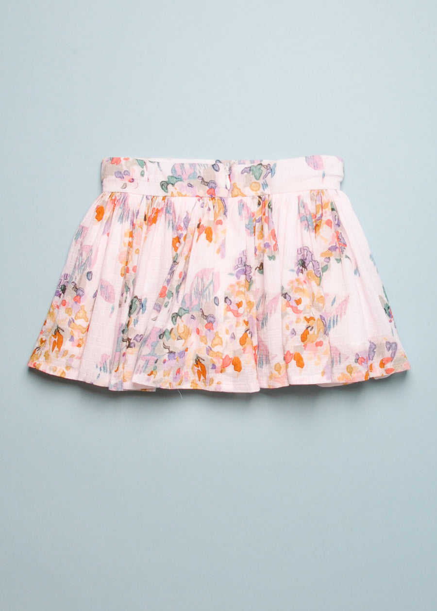 SPRINT FLORAL SKIRT - ROSE