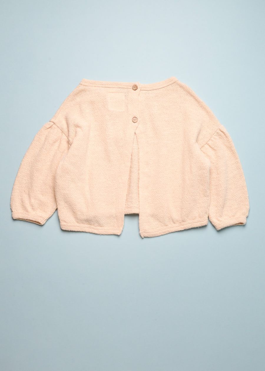 OPEN BACK SHRUG SWEATER