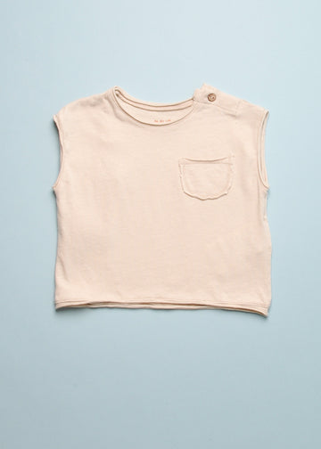 SLEEVELESS POCKET TEE