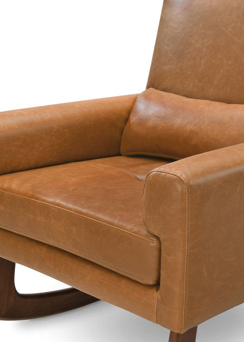 SLEEPYTIME ROCKER IN VEGAN LEATHER - TAN