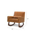 SLEEPYTIME ROCKER IN VEGAN LEATHER - TAN