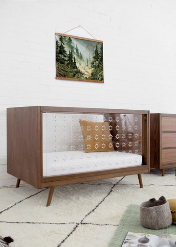 NIFTY CLEAR CRIB - WALNUT