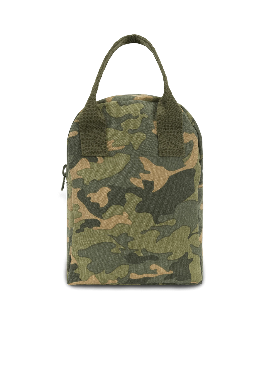 ORGANIC ZIPPER LUNCH BAG - CAMO