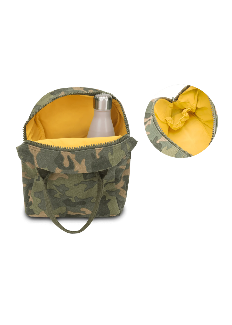 ORGANIC ZIPPER LUNCH BAG - CAMO