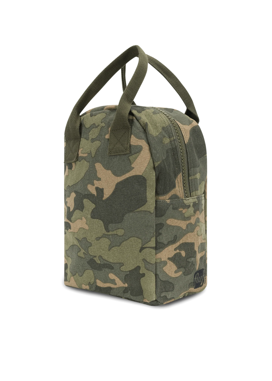 ORGANIC ZIPPER LUNCH BAG - CAMO