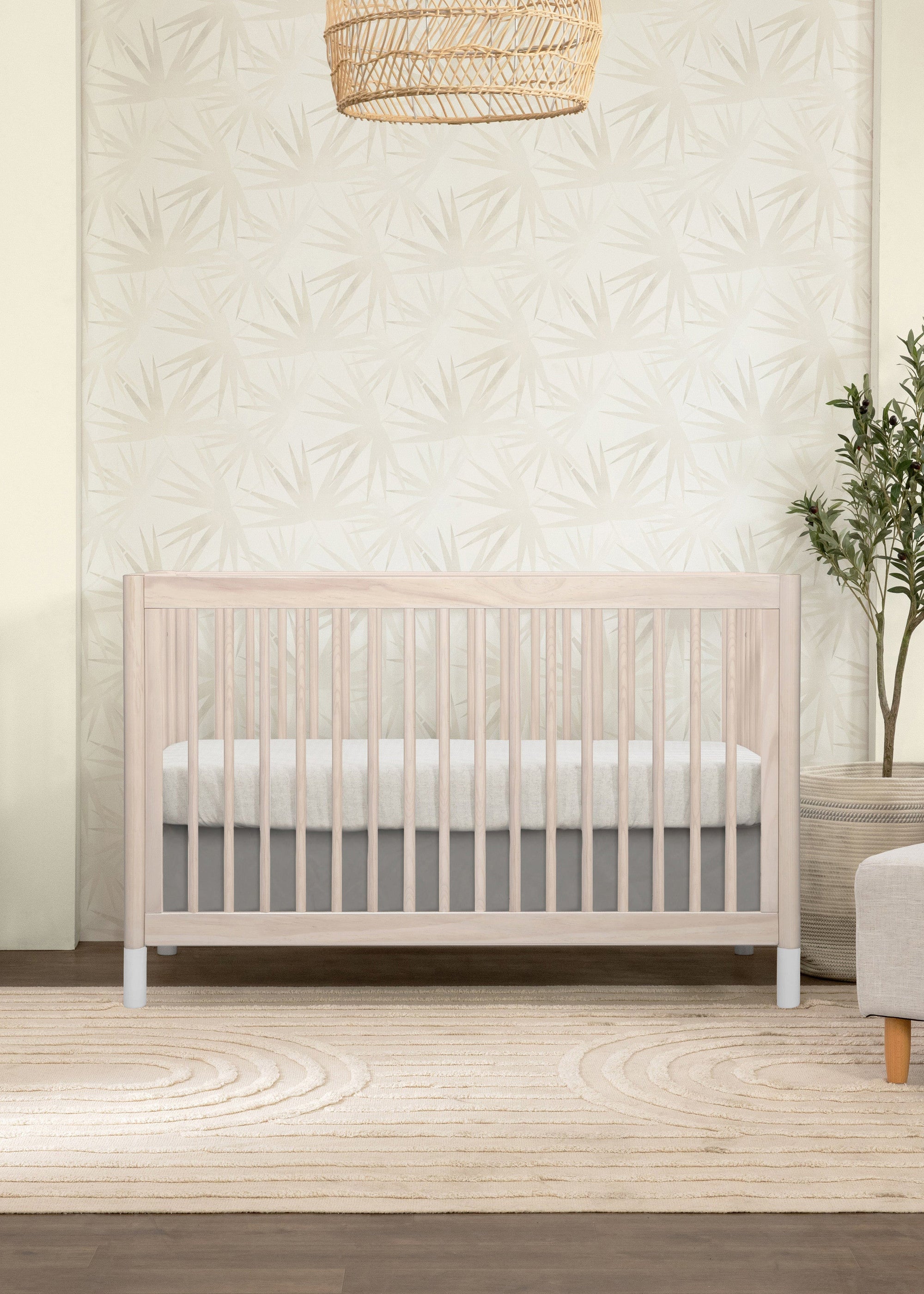 GELATO 4-IN-1 CONVERTIBLE CRIB WITH TODDLER BED CONVERSION KIT - WASHED NATURALGELATO 4-IN-1 CONVERTIBLE CRIB WITH TODDLER BED CONVERSION KIT - WASHED NATURAL