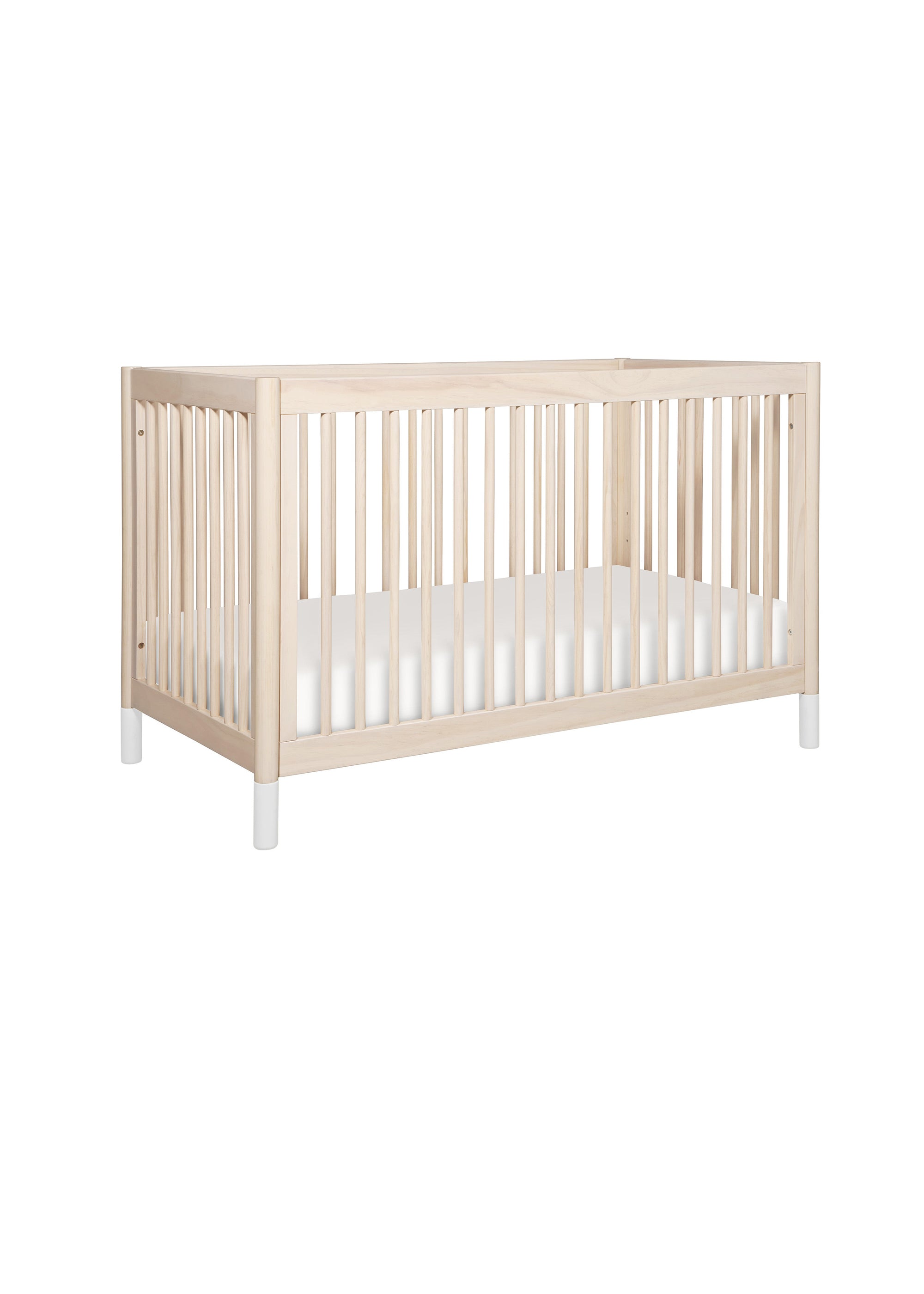 GELATO 4-IN-1 CONVERTIBLE CRIB WITH TODDLER BED CONVERSION KIT - WASHED NATURAL