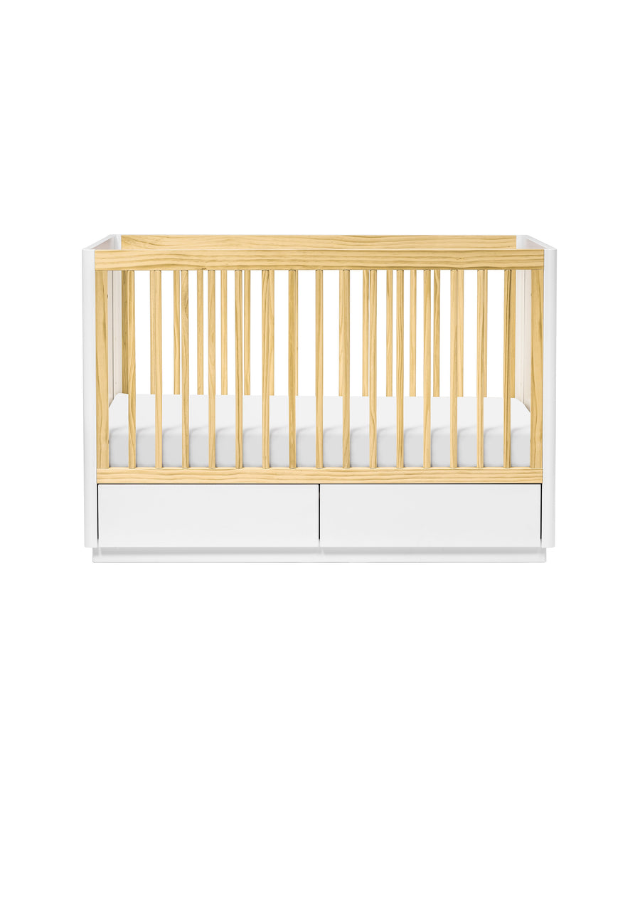 BENTO 3-IN-1 CONVERTIBLE STORAGE CRIB WITH TODDLER BED CONVERSION KIT - COLOR OPTIONS