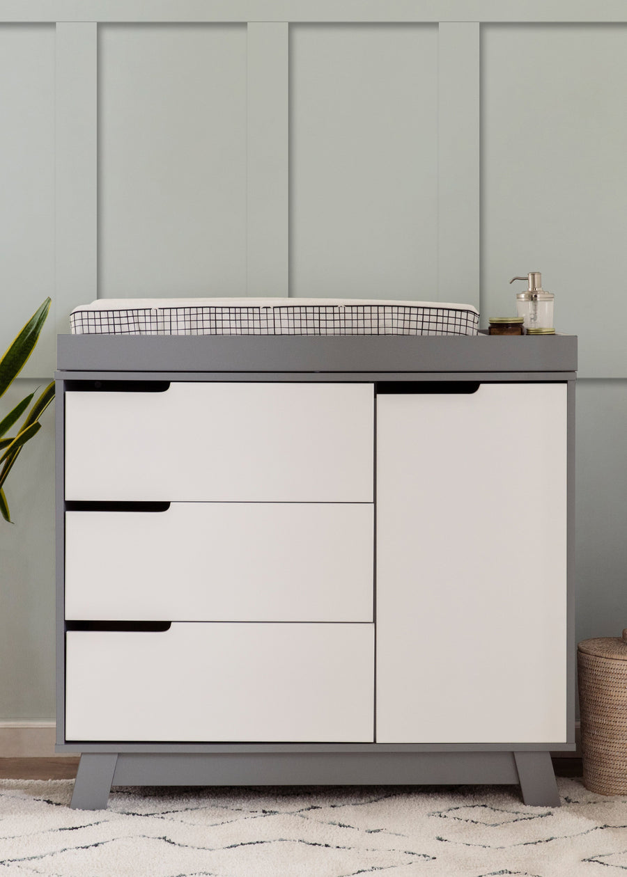 HUDSON CHANGER DRESSER - GREY/WHITE