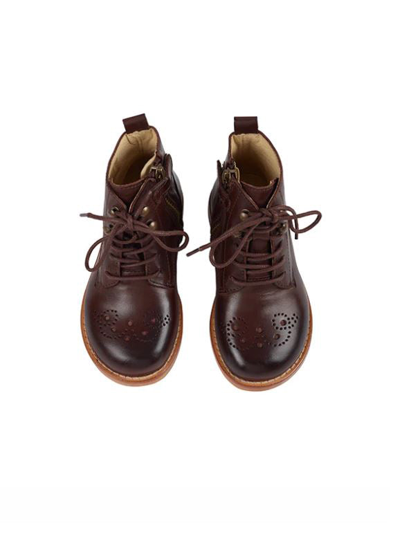 BUSTER BROGUE BOOT WITH LEATHER SOLE