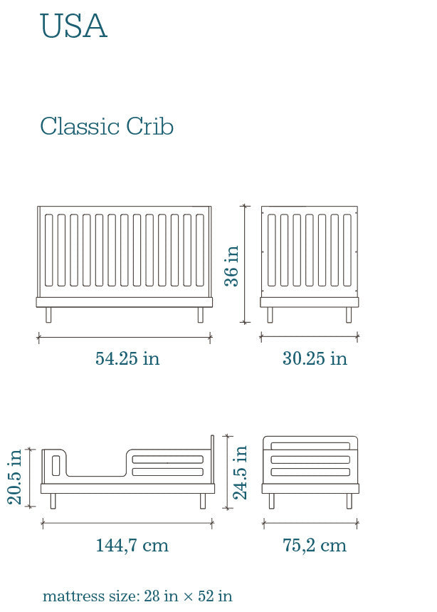 CLASSIC CRIB - BIRCH