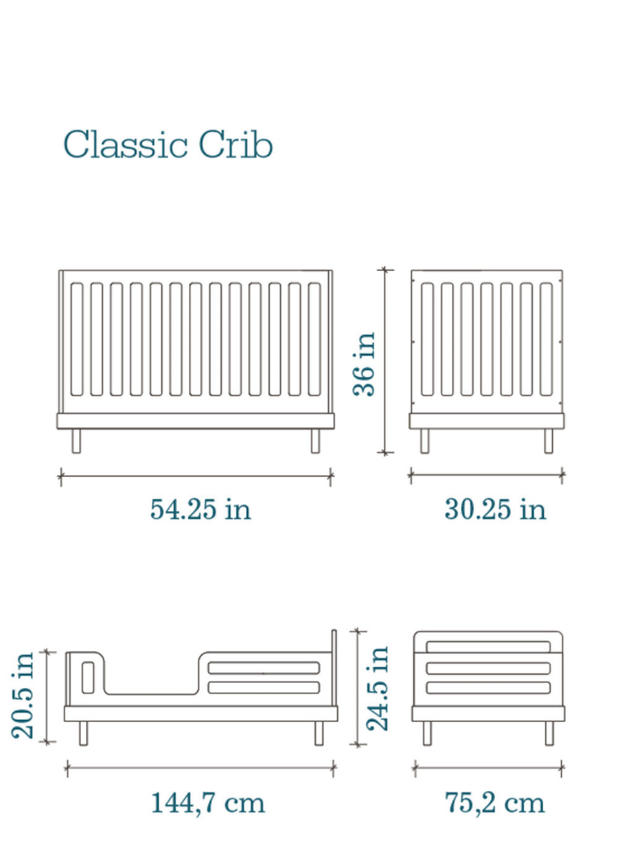 CLASSIC TODDLER BED - WALNUT