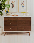 PALMA 7 DRAWER ASSEMBLED DOUBLE DRESSER - COLOR OPTIONS