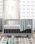 HUDSON 3-IN-1 CONVERTIBLE CRIB WITH TODDLER BED CONVERSION KIT - GREY