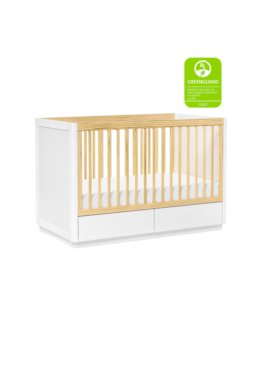 BENTO 3-IN-1 CONVERTIBLE STORAGE CRIB WITH TODDLER BED CONVERSION KIT - COLOR OPTIONS