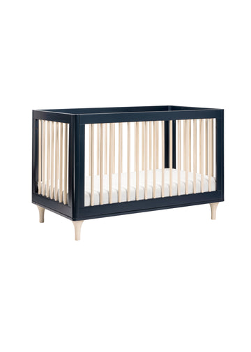 LOLLY 3-IN-1 CONVERTIBLE CRIB - NAVY/WASHED NATURAL