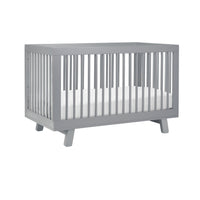 HUDSON 3-IN-1 CONVERTIBLE CRIB WITH TODDLER BED CONVERSION KIT - GREY