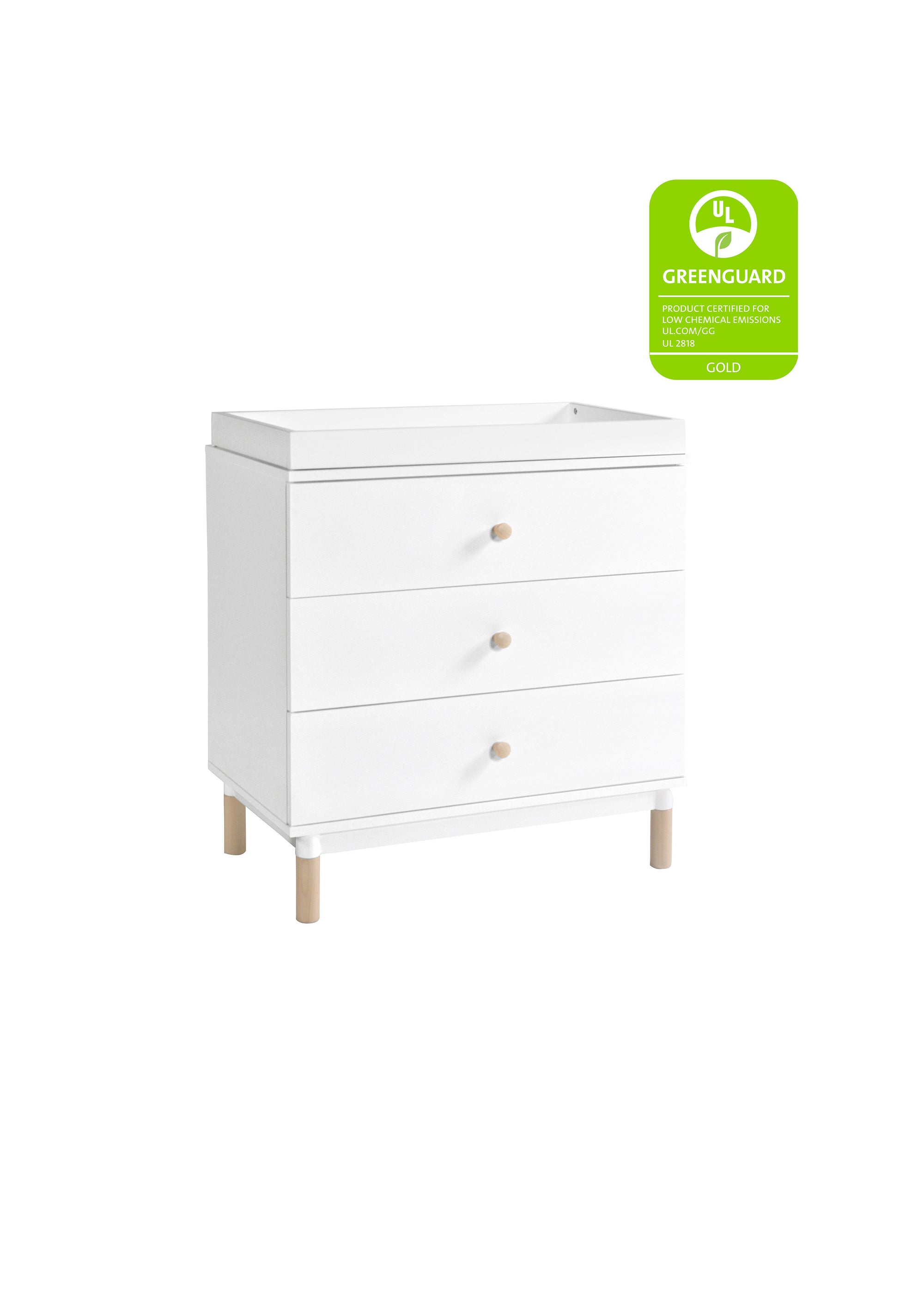 GELATO 3 DRAWER CHANGER DRESSER - WHITE