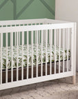 GELATO 4-IN-1 CONVERTIBLE CRIB WITH TODDLER BED CONVERSION KIT - WHITE
