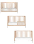 GELATO 4-IN-1 CONVERTIBLE CRIB WITH TODDLER BED CONVERSION KIT - WASHED NATURAL