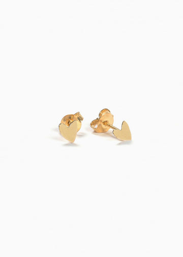 GOLD HEART EARRINGS