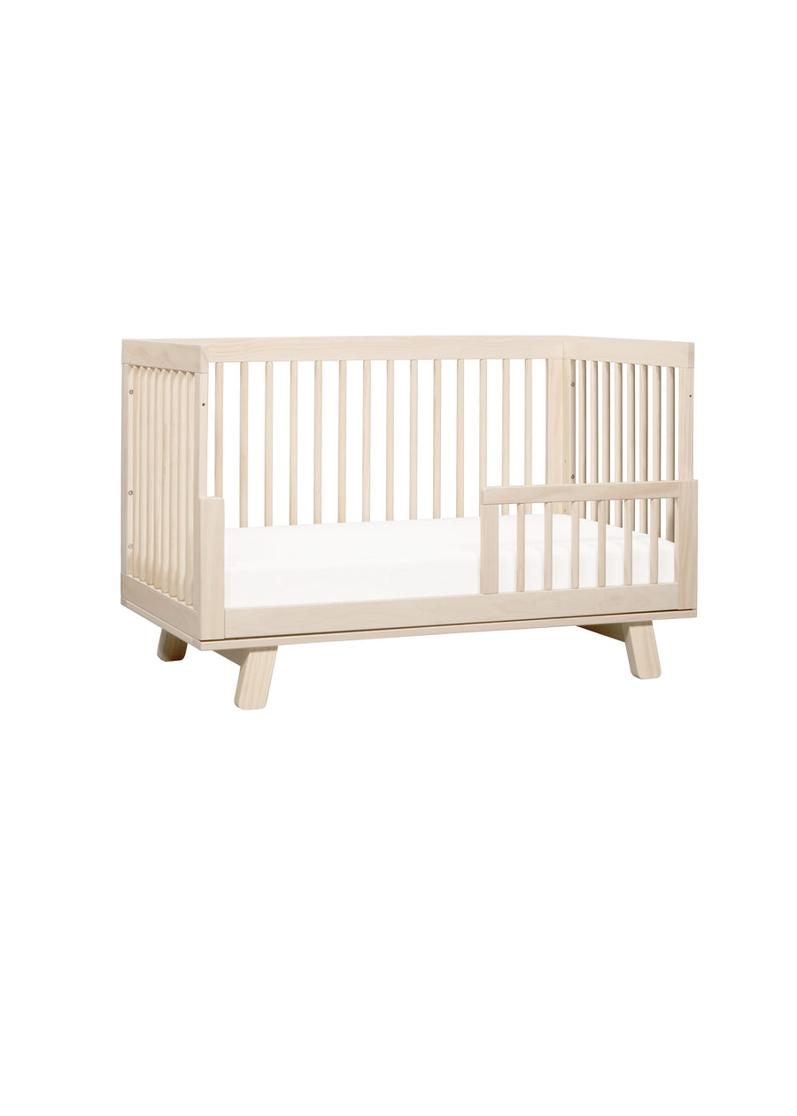 HUDSON 3-IN-1 CONVERTIBLE CRIB WITH TODDLER BED CONVERSION KIT - WASHED NATURAL