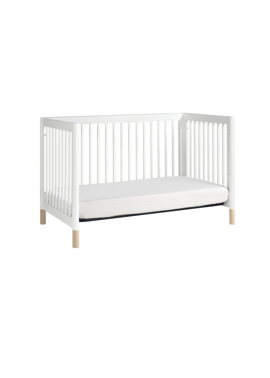 GELATO 4-IN-1 CONVERTIBLE CRIB WITH TODDLER BED CONVERSION KIT - WHITE