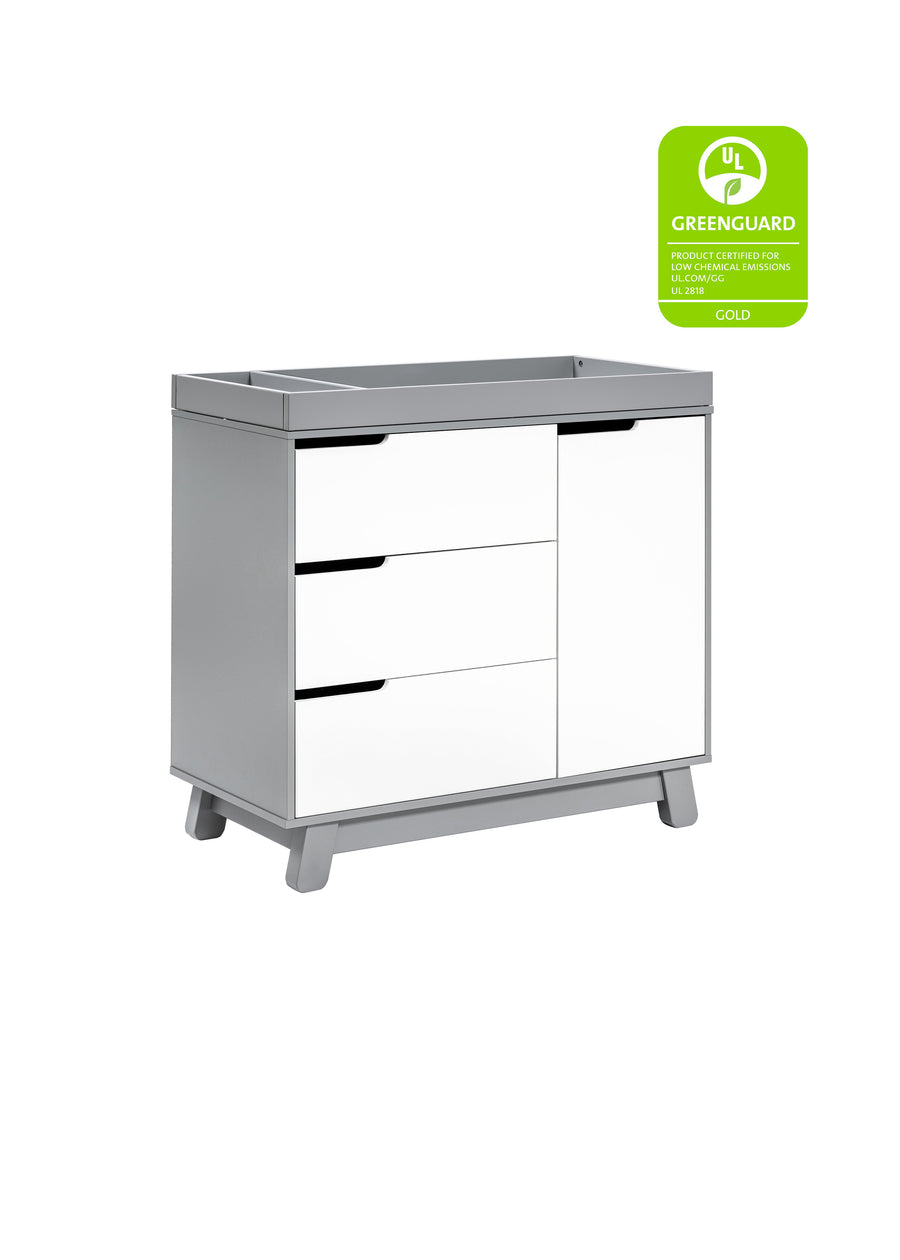 HUDSON CHANGER DRESSER - GREY/WHITE
