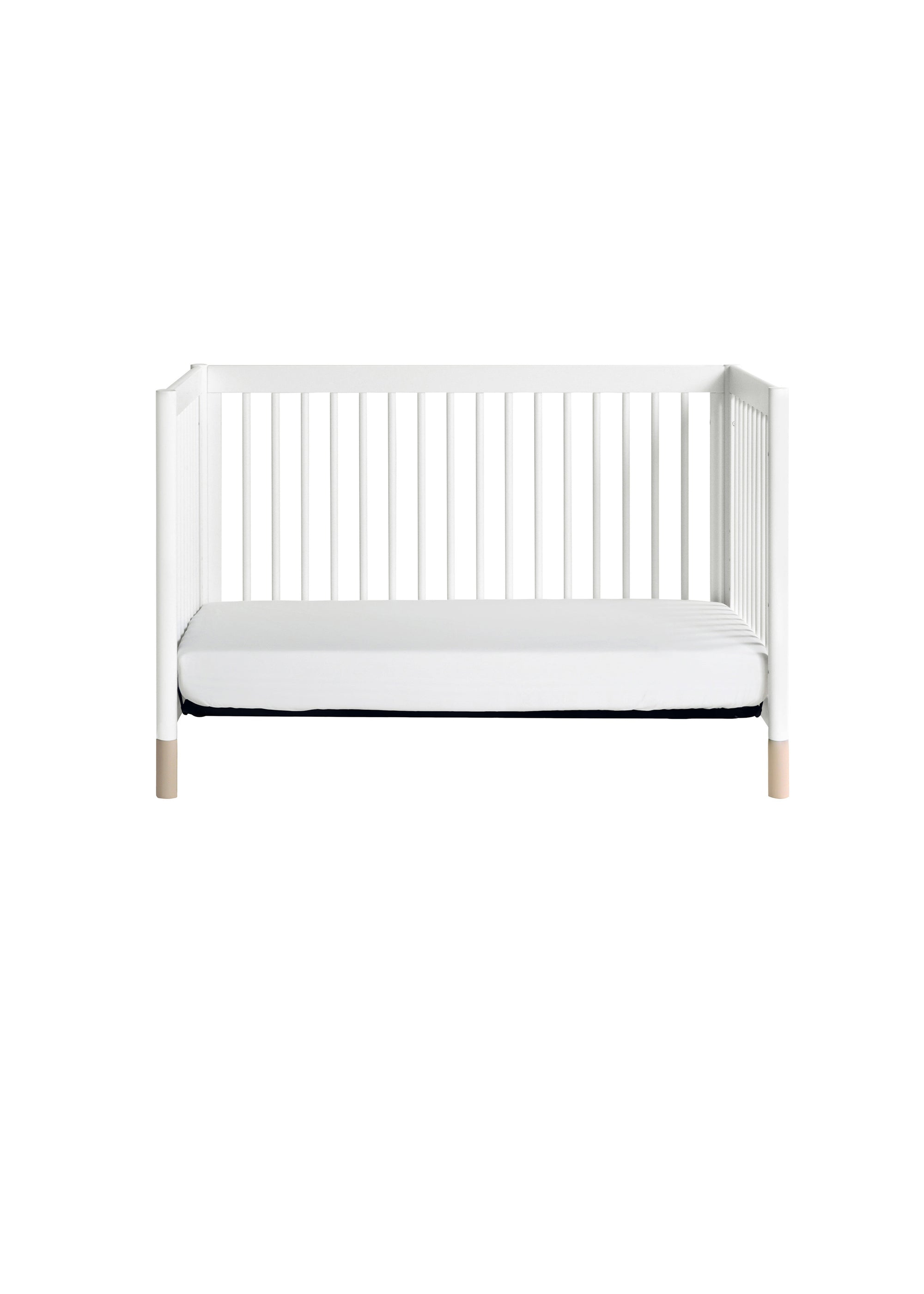 GELATO 4-IN-1 CONVERTIBLE CRIB WITH TODDLER BED CONVERSION KIT - WHITE
