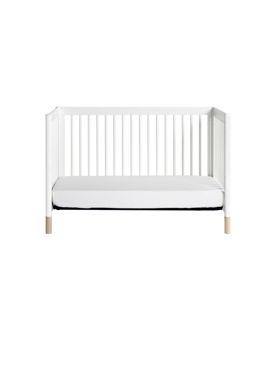 GELATO 4-IN-1 CONVERTIBLE CRIB WITH TODDLER BED CONVERSION KIT - WHITE