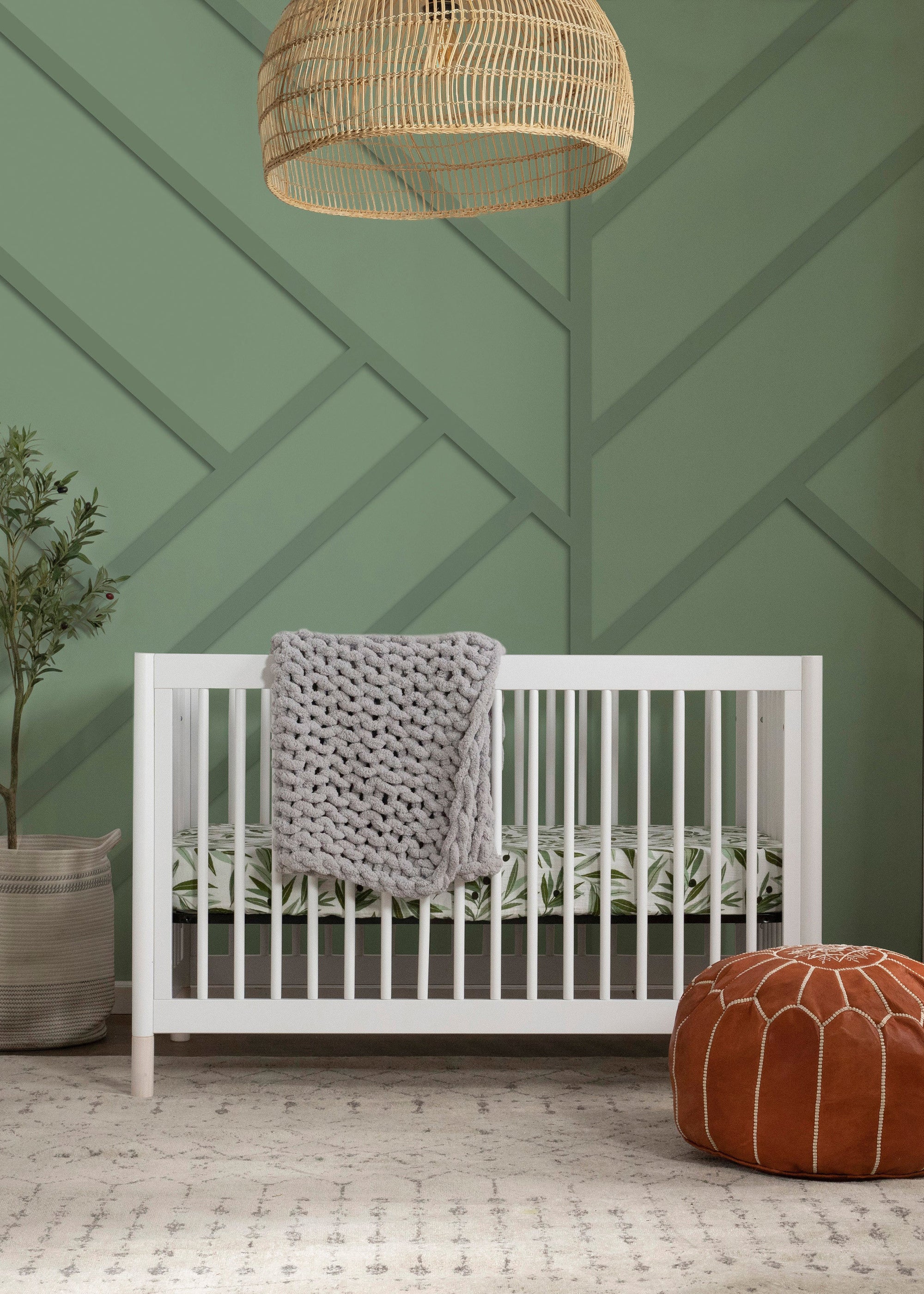 GELATO 4-IN-1 CONVERTIBLE CRIB WITH TODDLER BED CONVERSION KIT - WHITE