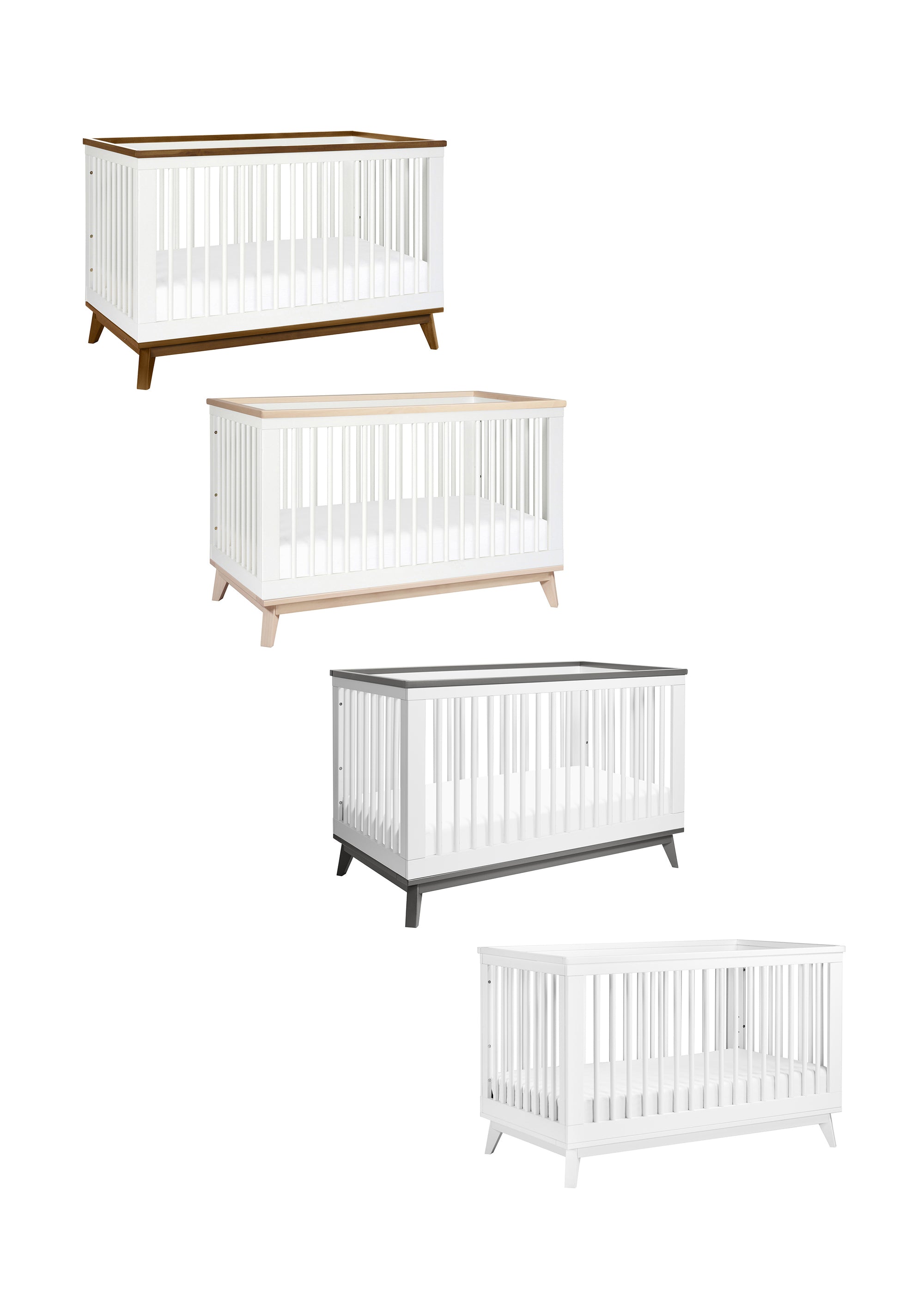 SCOOT 3-IN-1 CONVERTIBLE CRIB WITH TODDLER BED CONVERSION KIT